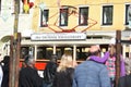 Nostalgic tram in Gmunden Salzkammergut, Upper Austria, Austria